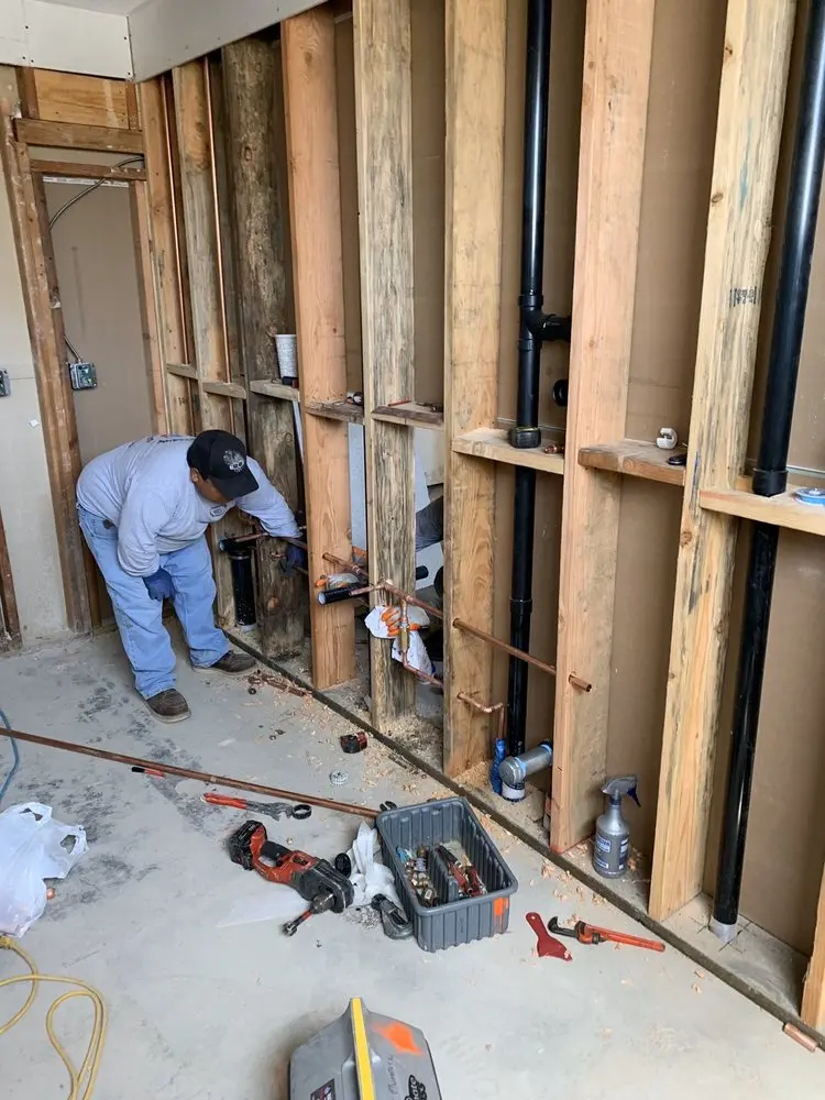 Commercial rough-in plumbing for Gas Line Repair in Broad Lane